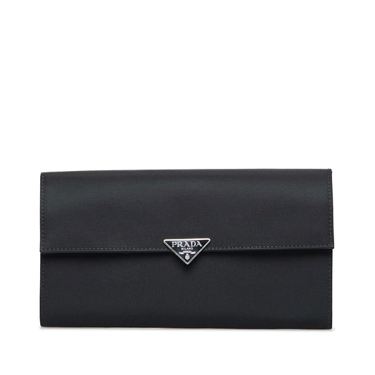 Prada Tessuto Continental Flap Wallet (SHG-6bx2XP)