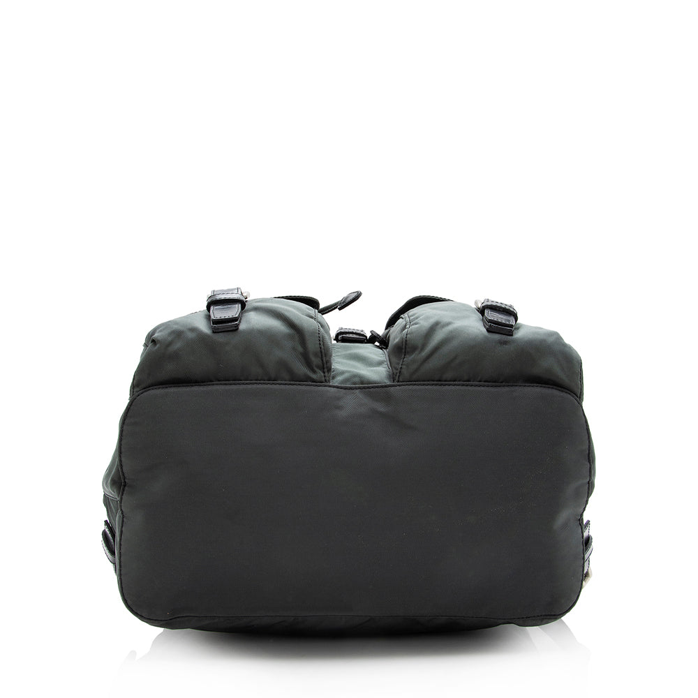 Prada Tessuto Double Pocket Medium Backpack (SHF-17194)