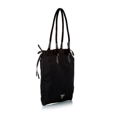 Prada Tessuto Drawstring Shopper Tote Bag (SHG-21574)