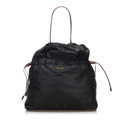 Prada Tessuto Drawstring Tote (SHG-doD2Ev)