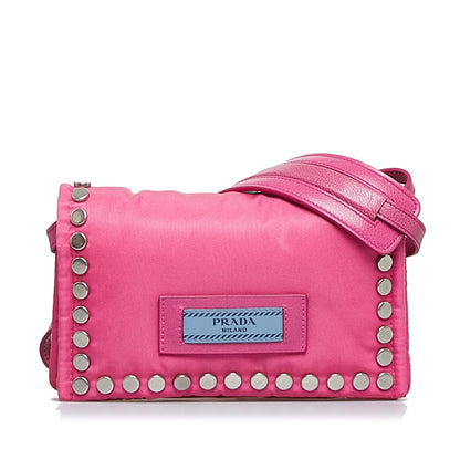 Prada Tessuto Etiquette Crossbody (SHG-bDkAkn)