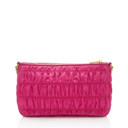 Prada Tessuto Gaufre Chain Crossbody (SHF-pZKYn2)