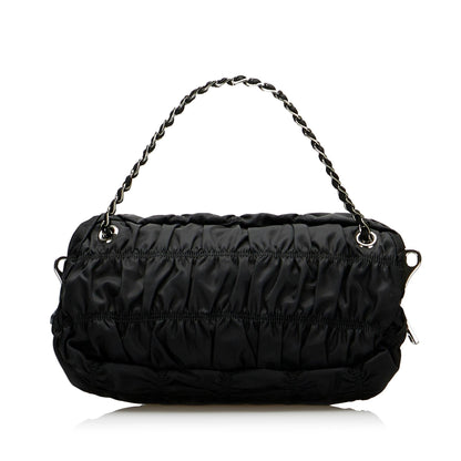 Prada Tessuto Gaufre Chain Satchel (SHG-FCxtXs)