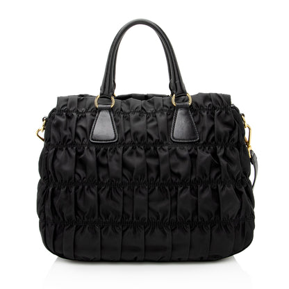 Prada Tessuto Gaufre Convertible Tote (SHF-22812)