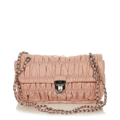 Prada Tessuto Gaufre Shoulder Bag (SHG-26194)