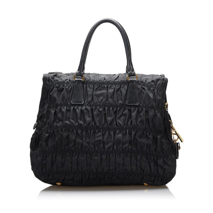 Prada Tessuto Gaufre Tote Bag (SHG-0szrJS)
