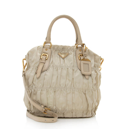 Prada Tessuto Gaufre Tote - FINAL SALE (SHF-15429)