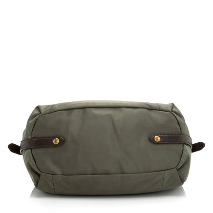 Prada Tessuto Jacquard Logo Convertible Large Tote (SHF-23519)