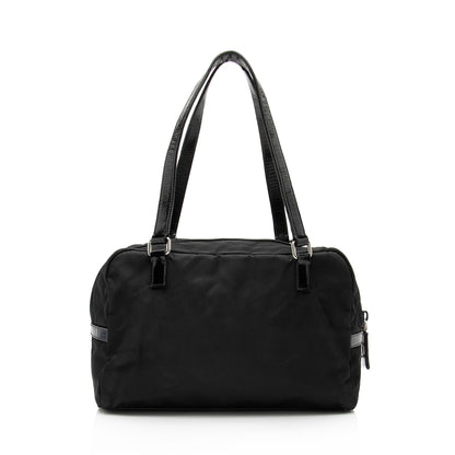 Prada Tessuto Logo Bauletto Satchel (SHF-23040)