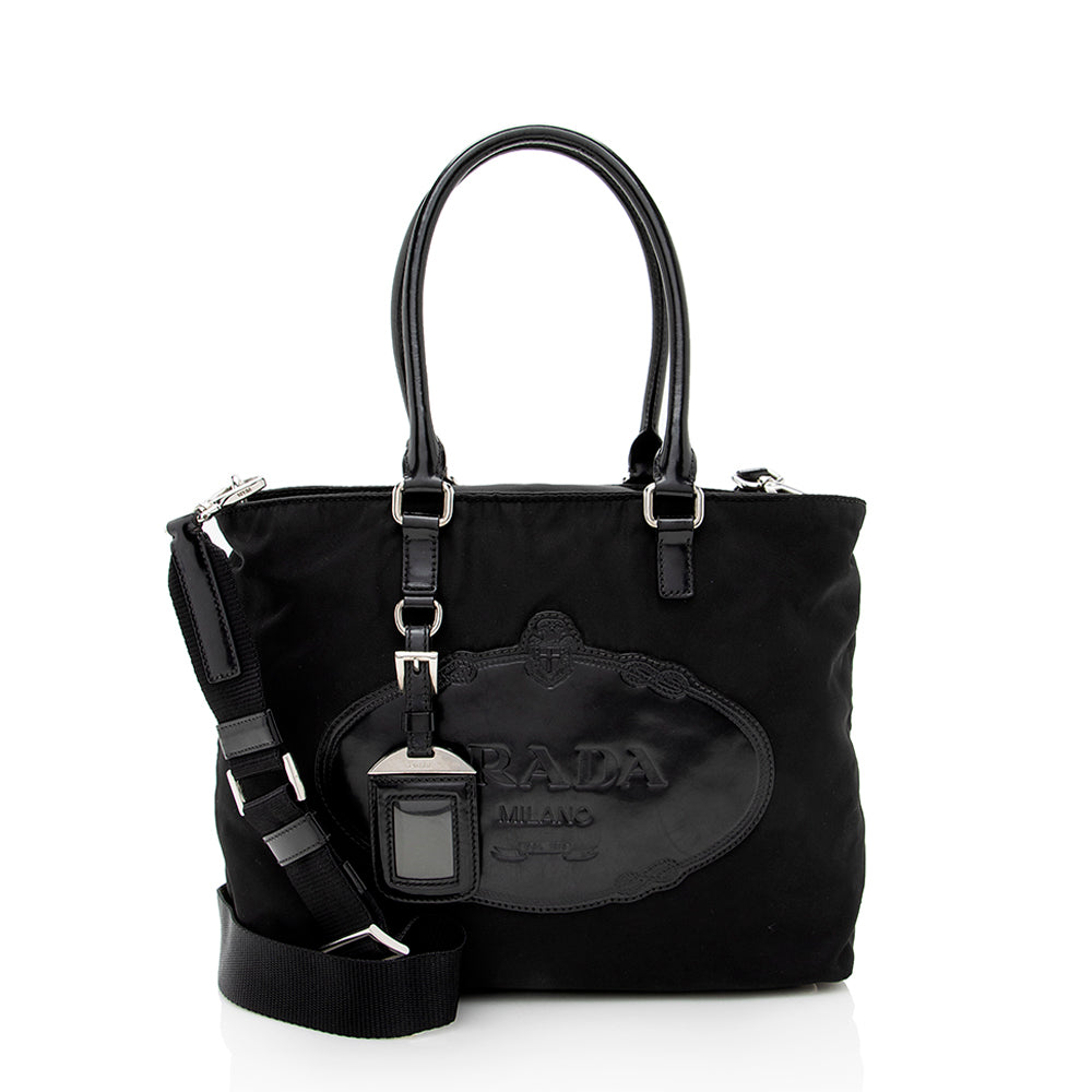 Prada Tessuto Logo Tote (SHF-18272)