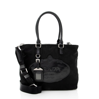 Prada Tessuto Logo Tote (SHF-18272)