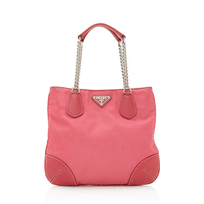 Prada Tessuto Chain Mini Tote (SHF-21723)