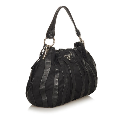 Prada Tessuto Nappa Waves Hobo Bag (SHG-24967)