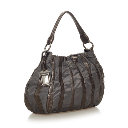 Prada Tessuto Nappa Waves Hobo Bag (SHG-27221)