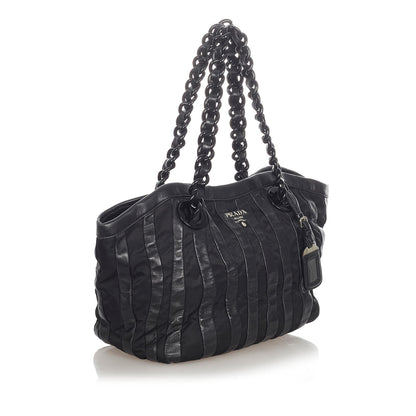 Prada Tessuto Nappa Waves Tote Bag (SHG-31936)