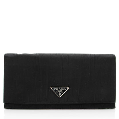 Prada Tessuto Saffiano Bifold Long Wallet (SHF-17614)
