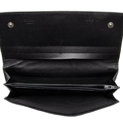 Prada Tessuto Saffiano Bifold Long Wallet (SHF-17614)