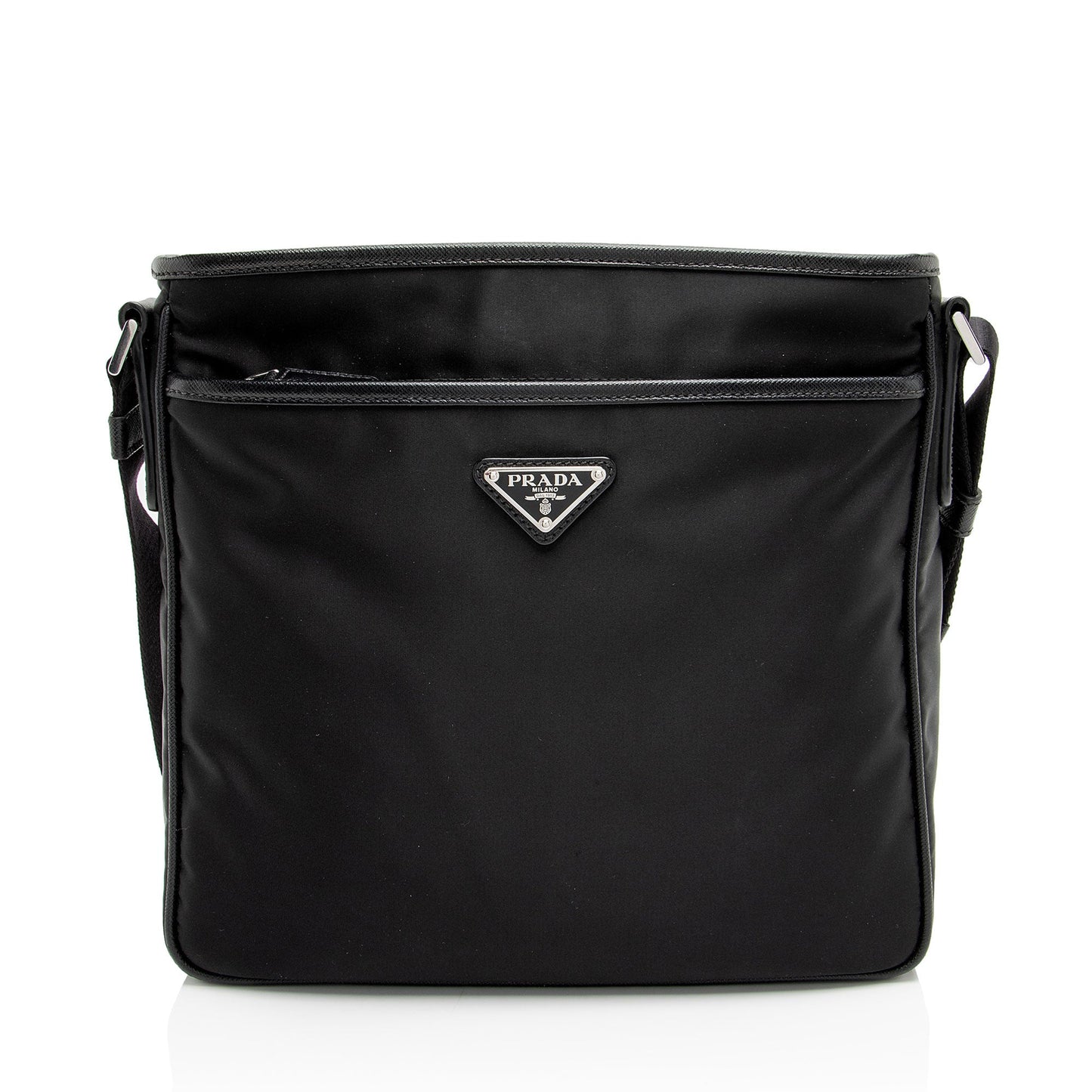 Prada Tessuto Saffiano Flat Messenger