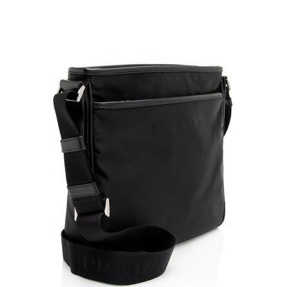 Prada Tessuto Saffiano Flat Messenger