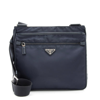 Prada Tessuto Saffiano Front Pocket Medium Messenger Bag (SHF-23879)
