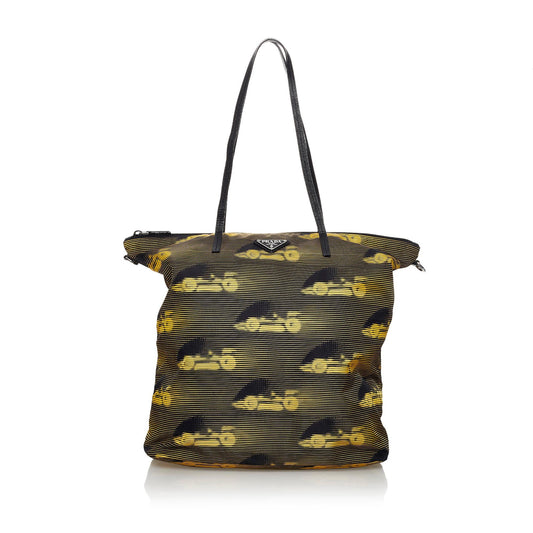 Prada Tessuto Stampato Nylon Tote Bag (SHG-37313)