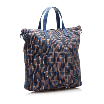 Prada Tessuto Stampato Satchel (SHG-1vBd4p)