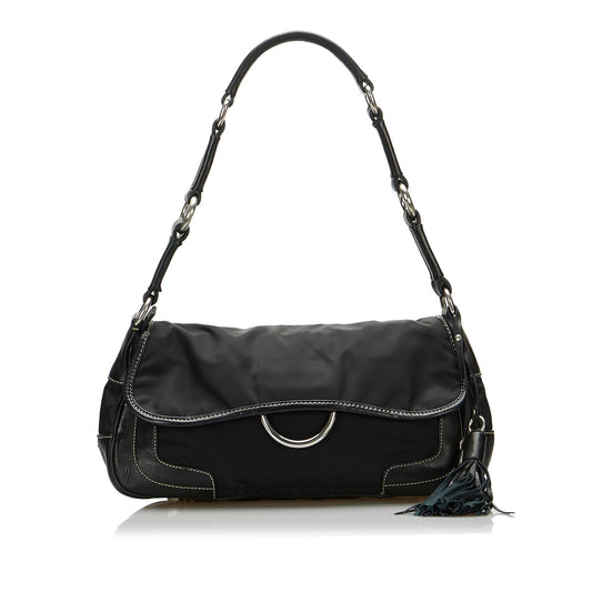 Prada Tessuto Tassel Shoulder Bag (SHG-OlHclM)
