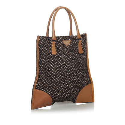 Prada Tweed Handbag (SHG-29342)