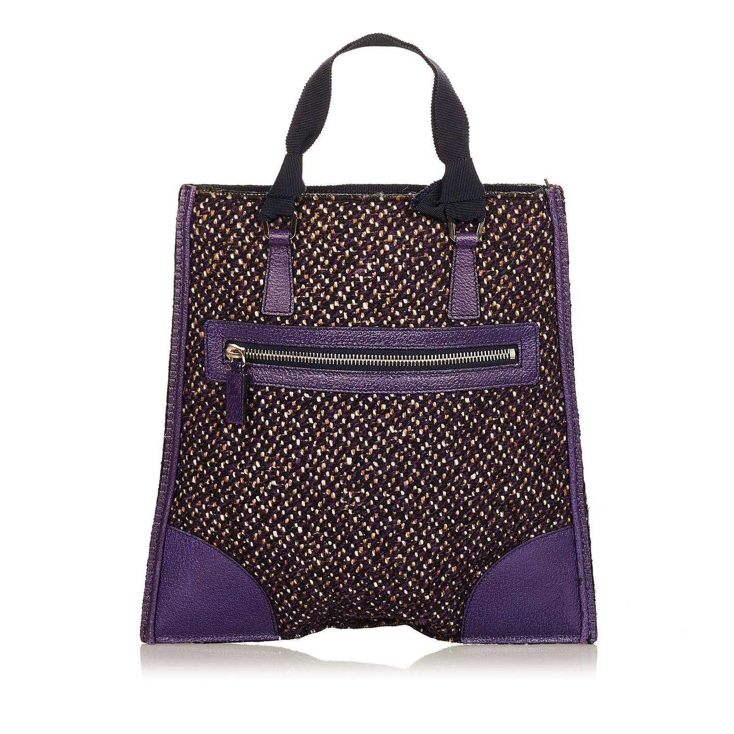 Prada Tweed Tote Bag (SHG-25163)