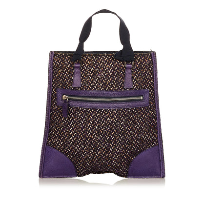Prada Tweed Tote Bag (SHG-25163)