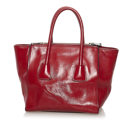 Prada Twin Pocket Leather Handbag (SHG-32887)