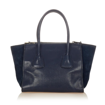 Prada Twin Pocket Leather Satchel (SHG-25676)