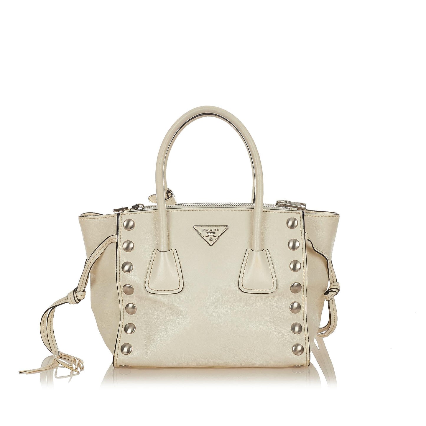 Prada Twin Pocket Leather Satchel (SHG-25708)