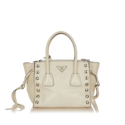 Prada Twin Pocket Leather Satchel (SHG-25708)