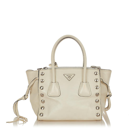 Prada Twin Pocket Leather Satchel (SHG-25708)