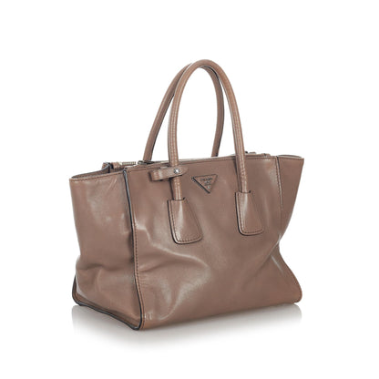 Prada Twin Pocket Leather Satchel (SHG-27027)