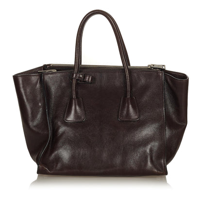 Prada Twin Pocket Leather Satchel (SHG-27087)