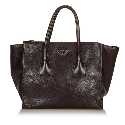 Prada Twin Pocket Leather Satchel (SHG-27087)