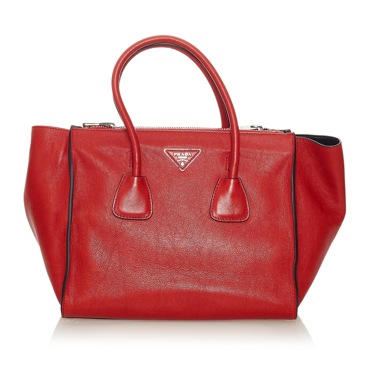 Prada Twin Pocket Leather Satchel (SHG-27421)