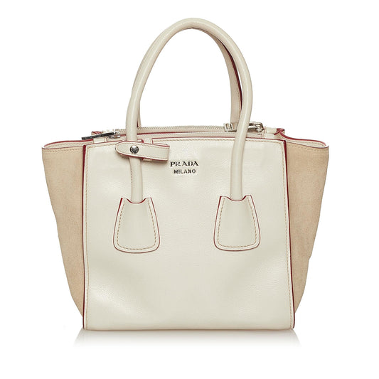 Prada Twin Pocket Leather Satchel (SHG-29191)