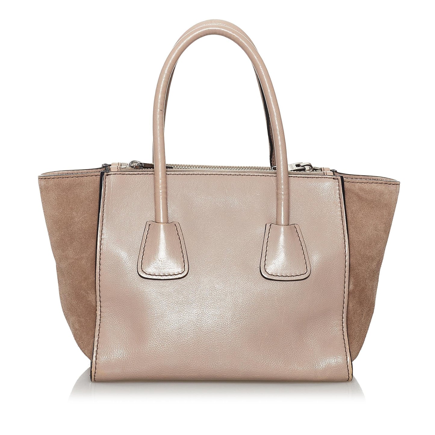 Prada Twin Pocket Leather Satchel (SHG-29876)