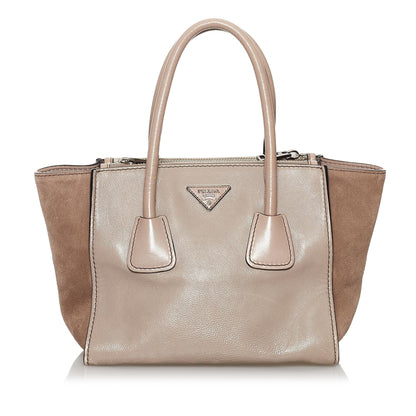 Prada Twin Pocket Leather Satchel (SHG-29876)