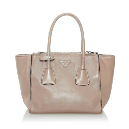Prada Twin Pocket Leather Satchel (SHG-32635)