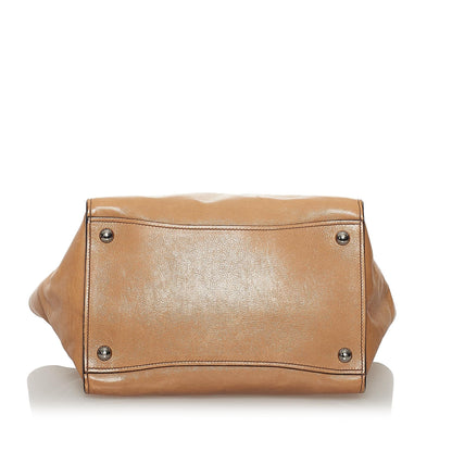 Prada Twin Pocket Leather Satchel (SHG-33254)