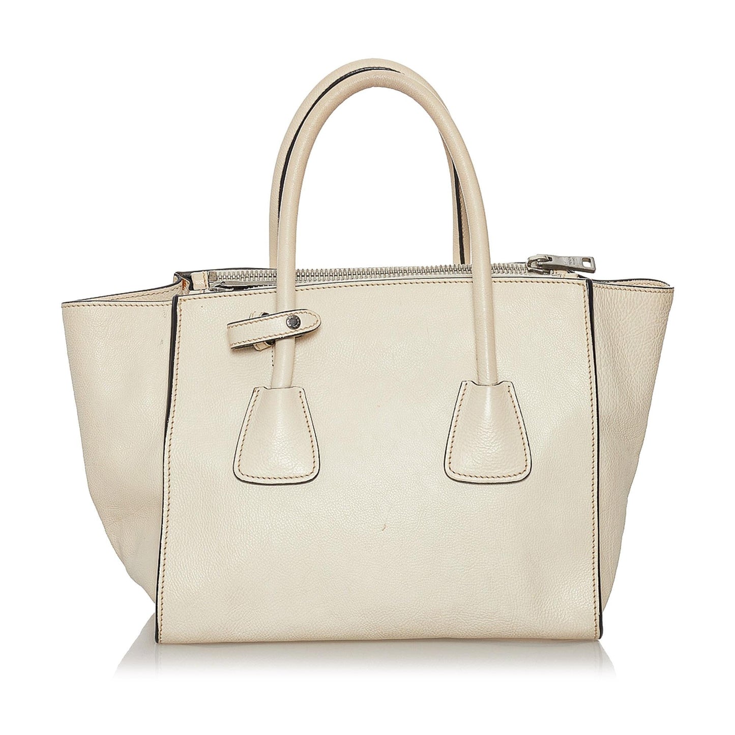 Prada Twin Pocket Leather Satchel (SHG-33296)