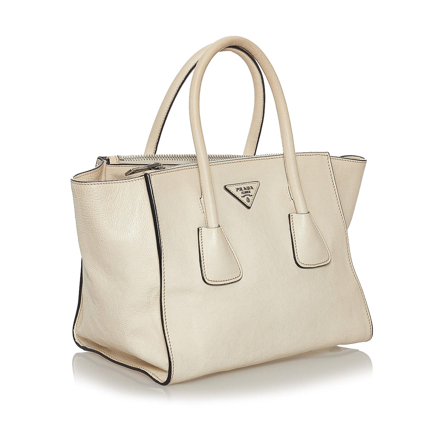Prada Twin Pocket Leather Satchel (SHG-33296)