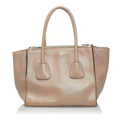 Prada Twin Pocket Leather Satchel (SHG-34225)
