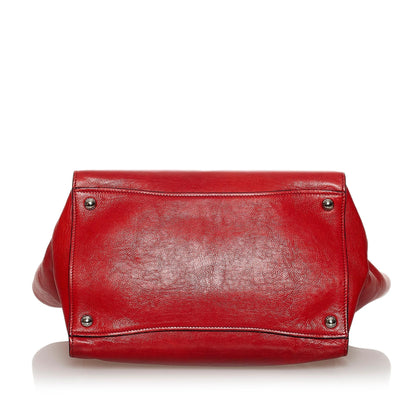 Prada Twin Pocket Leather Tote Bag (SHG-30736)