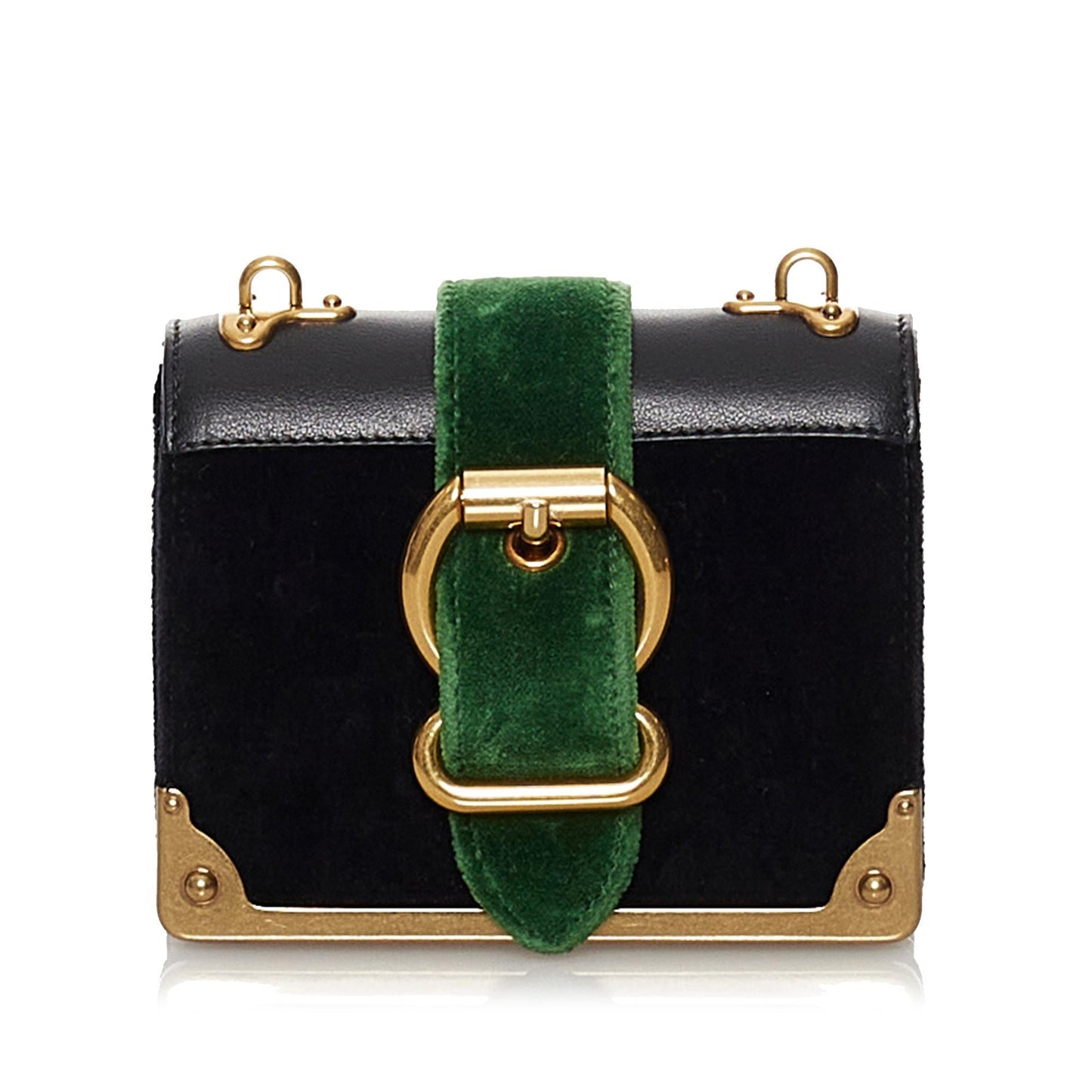 Prada Velluto Micro Cahier Crossbody Bag (SHG-32581)
