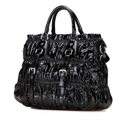 Prada Vernice Gaufre Satchel